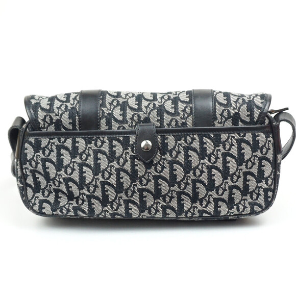 Christian Dior Trotter Shoulder Bag Black Crossbody - Picture 2 of 9